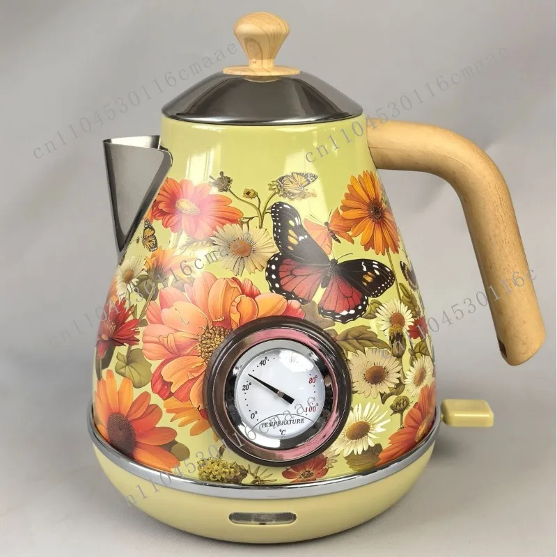 Light luxury handmade decal retro design with temperature display kettle, utility model patent ZL 2021 2 0