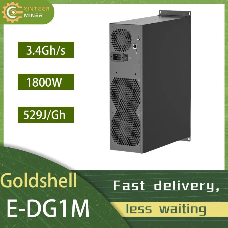 New Goldshell E-DG1M 3.4Gh/s Scrypt Algorithm Echo miner Mine BEL DOGE and LTC Powerfully Quietly Miner Free Shipping