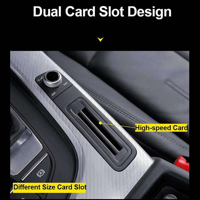 صندوق تروس وحدة التحكم الداخلية لأودي ، غلاف إدراج البطاقة الداخلية ، صندوق تخزين ، LHD ، إكسسوارات السيارة ، A4 ، A5 ، B9 ،-ating