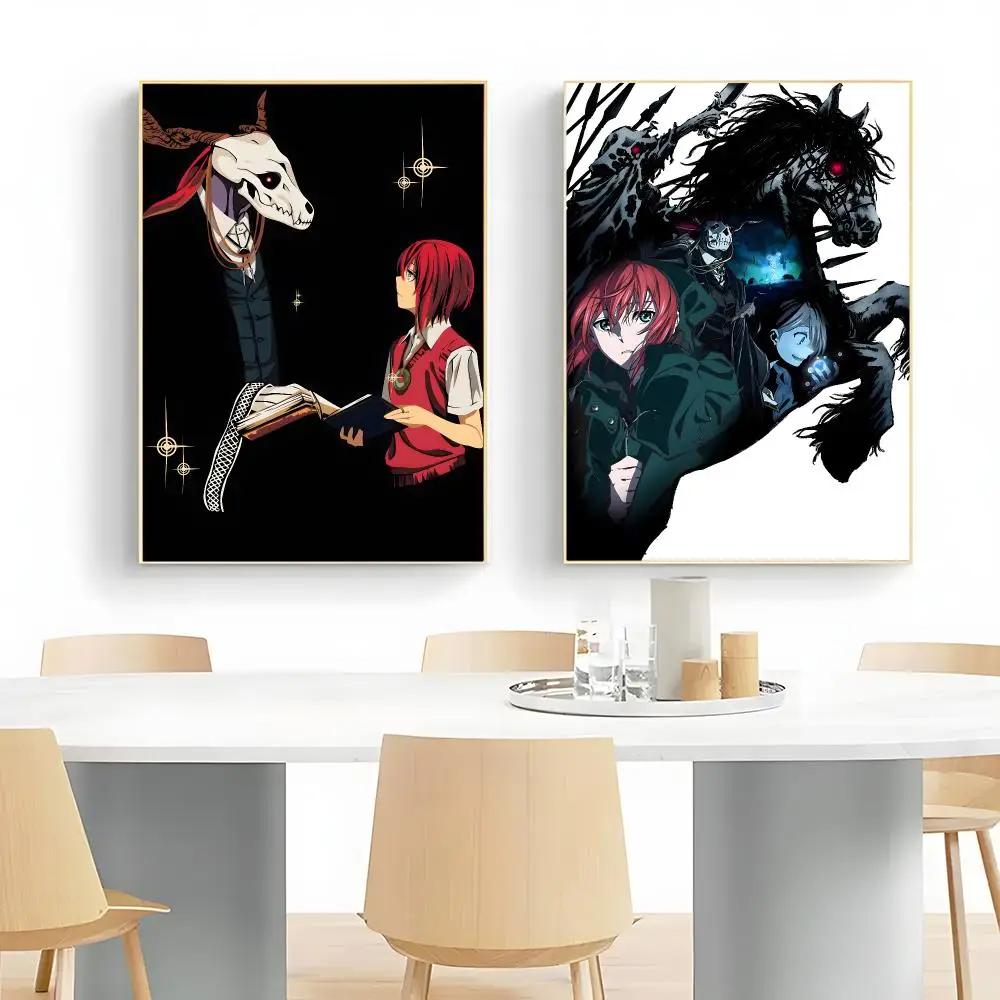 Enchanted Gothic Fantasy Anime T-The Ancient Magus' Bride Poster Wall Art Print Decorative Mural Home Decor Gift Unframed