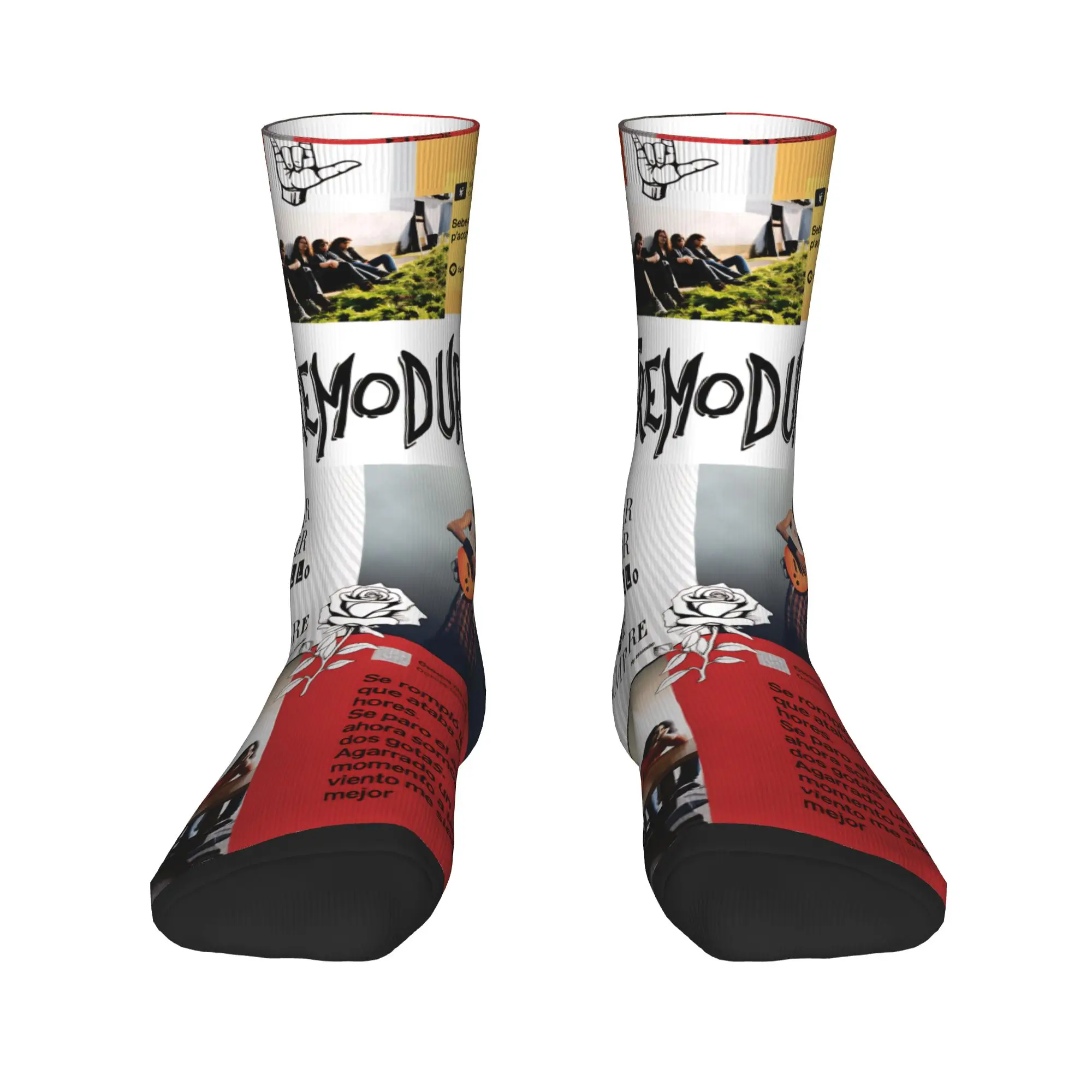 Fashion Rock Band Extremoduro Print Socks Spring  Stockings Leisure Adults Men Medium Soft Socks Sports Non Skid Socks