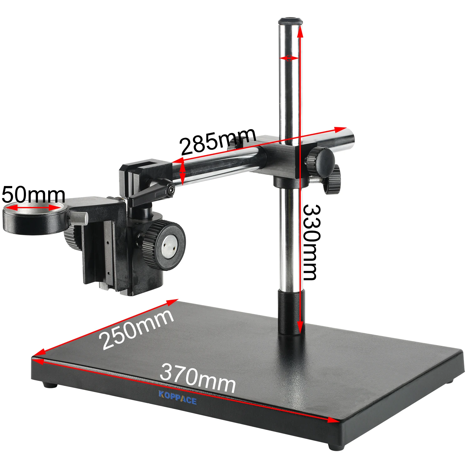 KOPPACE Microscope Gimbal Bracket Column Diameter 25mm Lens Size 50mm Microscope Universal Adjustment Bracket