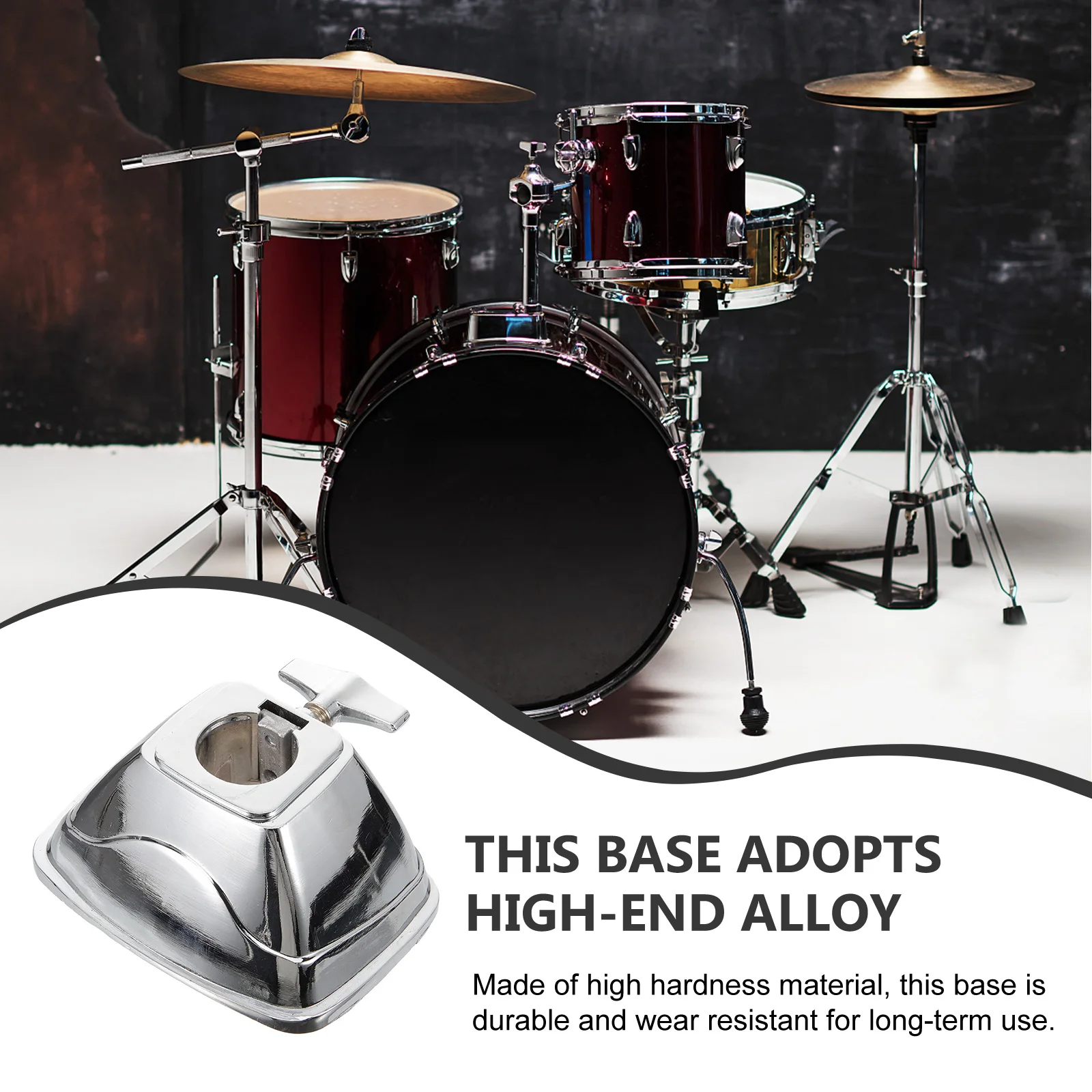 

Bullhead Hanging Drum Seat Accessory Accessories Rack Base Holder Stand Parts for Kit Mount Bracket Drums