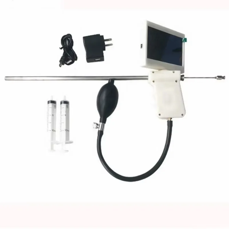 Veterinary Artificial Insemination Gun Stainless Steel Animal Semen Injection Syringe