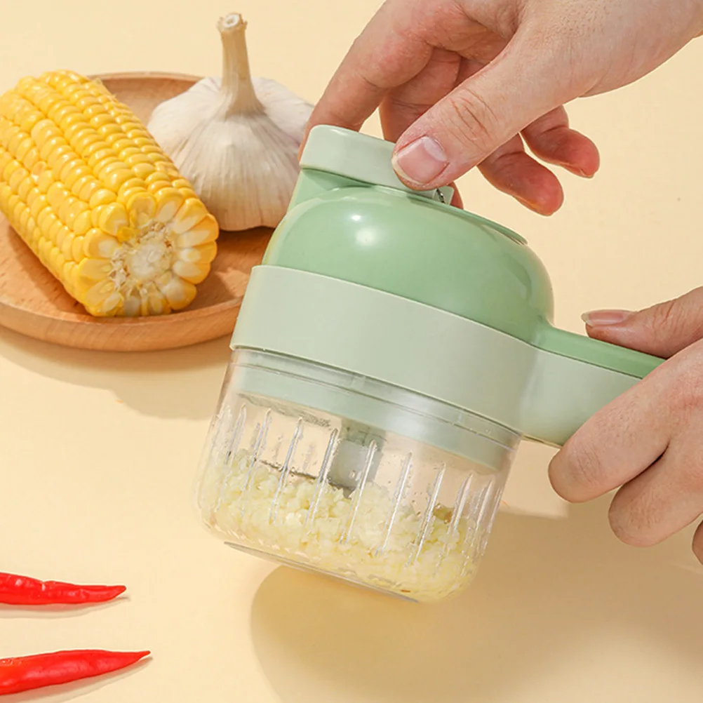 

1 Set Electric Garlic Chopper Multi-Function Vegetable Cutter Meat Mincer Portable Kitchen Gadget Small Food Processor Type-C