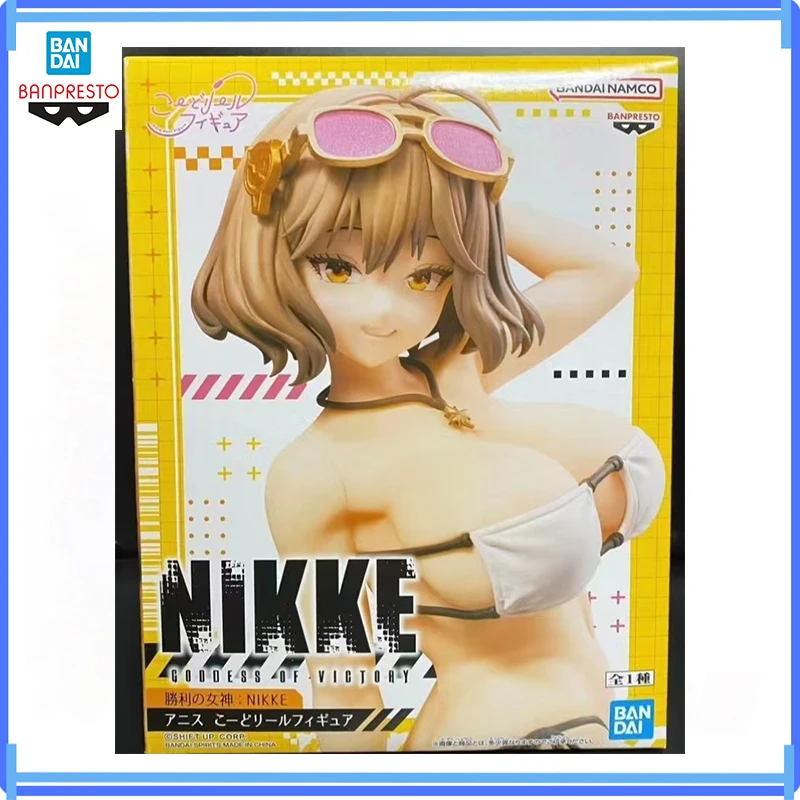 Bandai Banpresto En Stock Original Cord Reel Nikke La Diosa de la Victoria Anis Figuras de Anime de PVC Modelo de Acción Juguetes en Caja Regalos