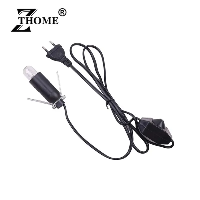 1.5m Power Cord Cable with Dimmer ON OFF Switch Metal Clip E14 E12 Base Hanglamp Holder Socket Plug Cord for Salt Rock Lava Lamp