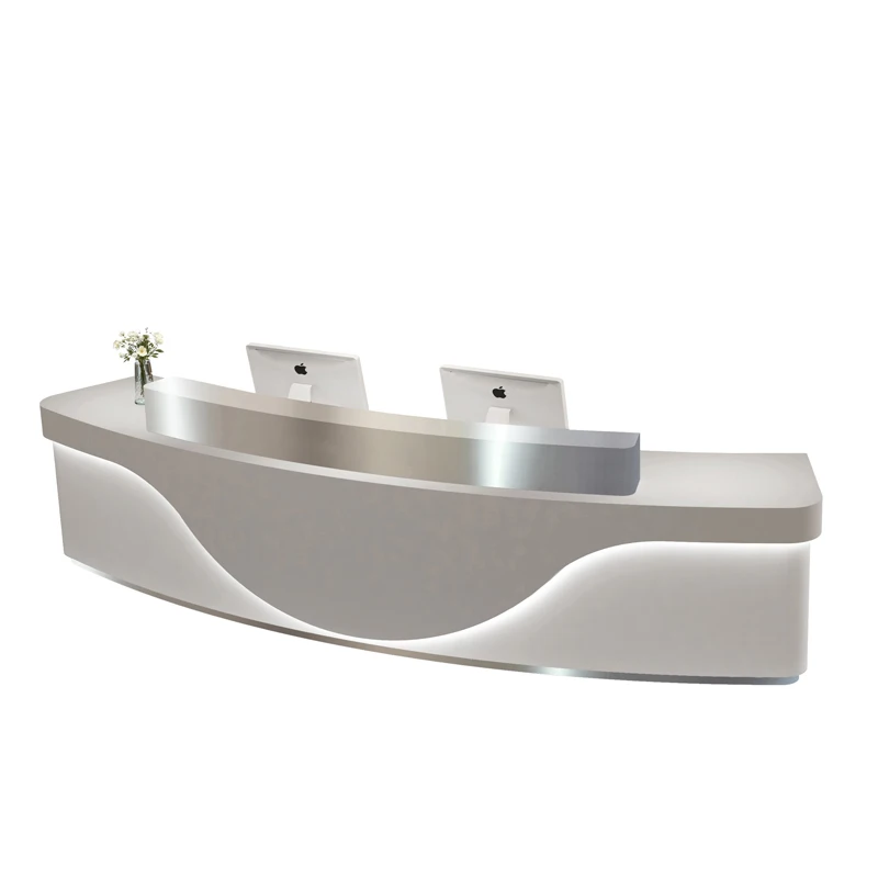 

Beauty salon reception desk yoga gym art training men's and women's clothing store checkout page counter bar