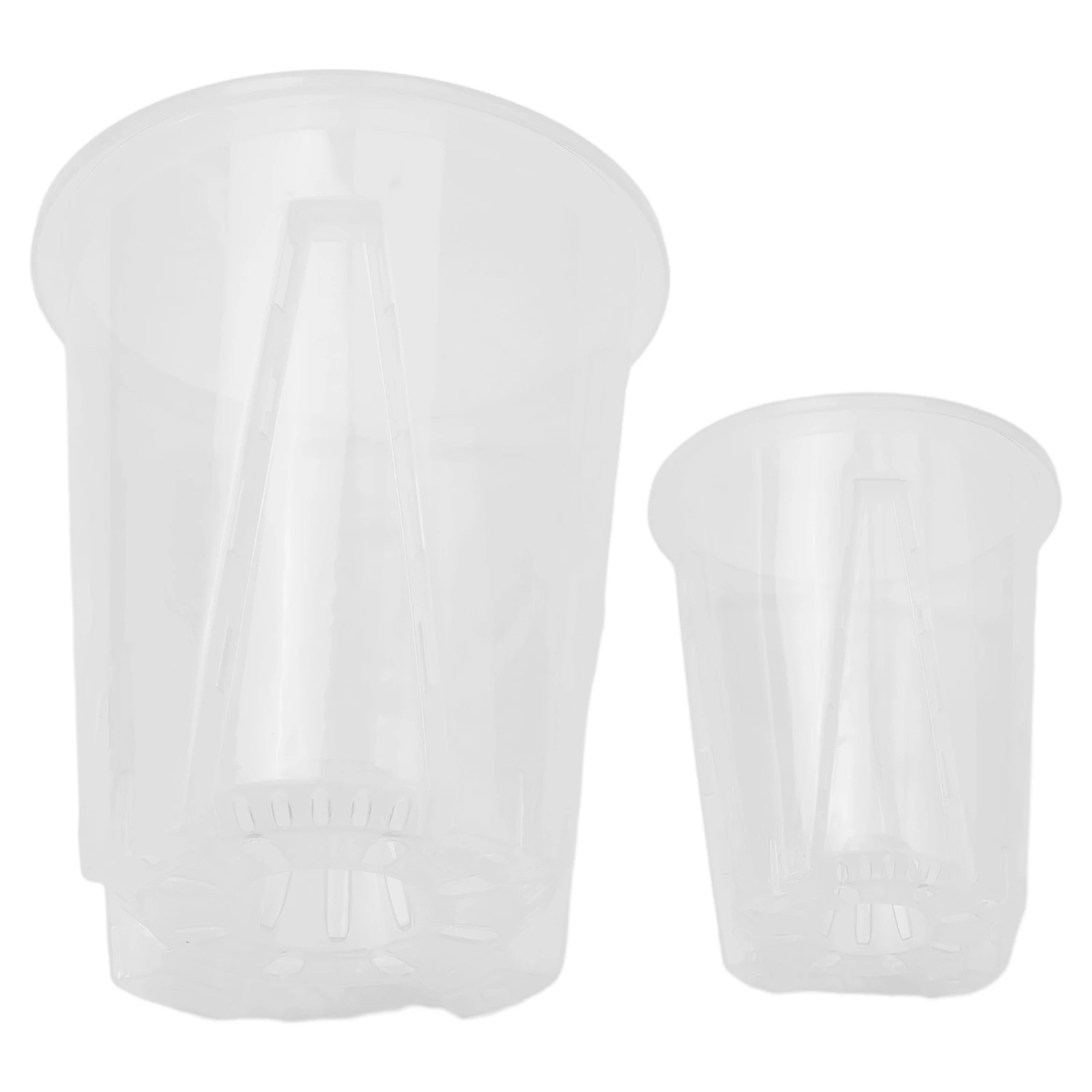 أواني السحلية البلاستيكية الشفافة مع ثقوب ، التحكم في الجذر ، إناء زهور شفاف ، نباتات عصارية ، حديقة ، ديكور شرفة