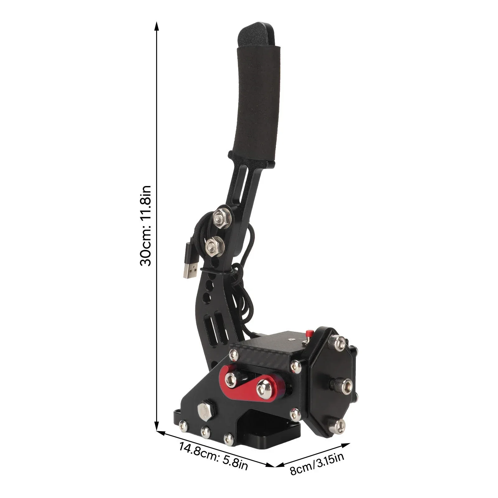 Handbrake 64 Bit Plug and Play 2 in Sim Racing Game Handbrake for G27 G25 G29 T500 T300 for Win 64 Bit USB Handbrake