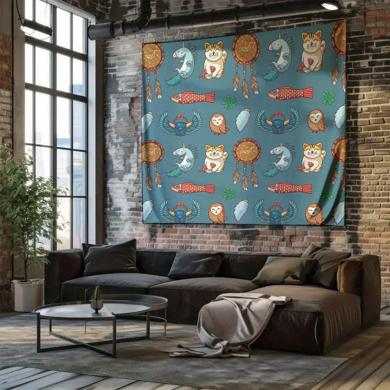 بوهو قماش مزخرف جداري الهبي ماندالا غابة طبيعة شجرة نسيج ديكور الغرفة الجمالية معلقة نسيج غرفة نوم غرفة المعيشة جدار الفن #5