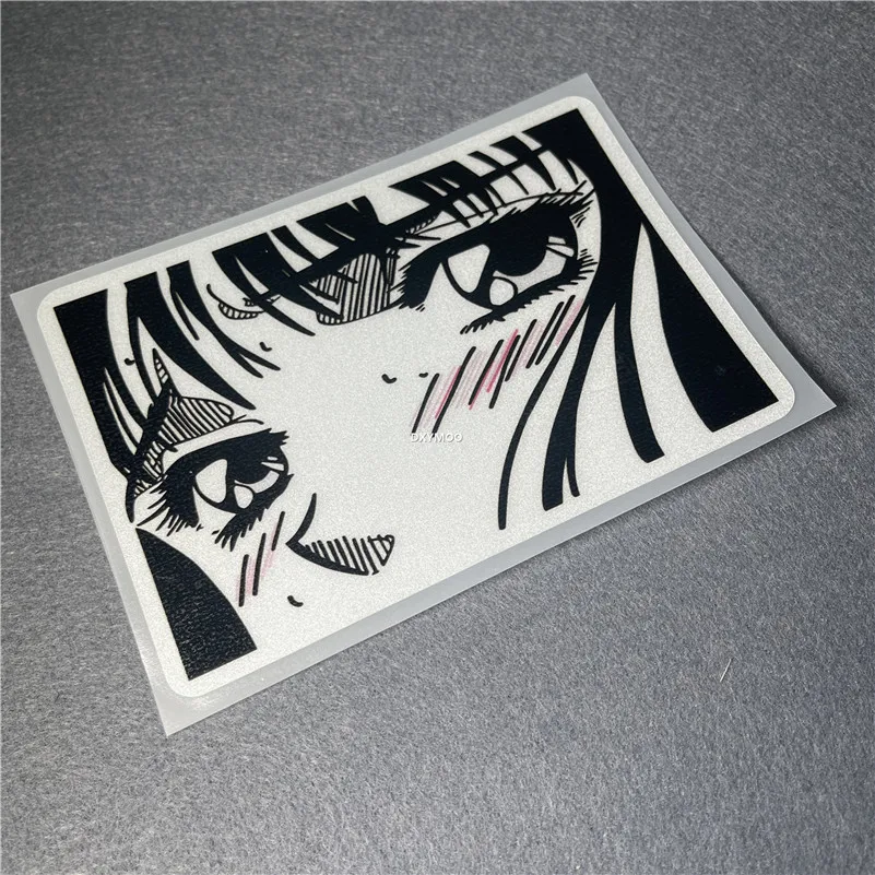 

Водонепроницаемая наклейка для мотоциклетного шлема, автомобильного окна, виниловая наклейка с изображением застенчивой девушки-подглядышки