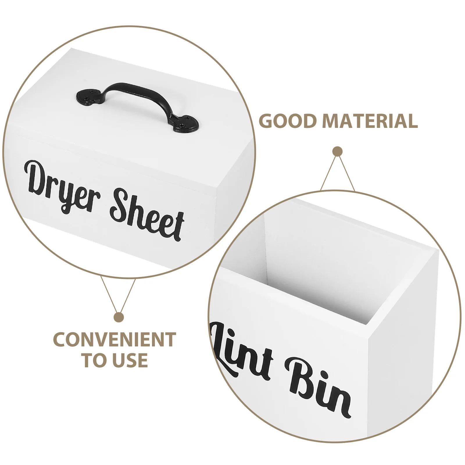 

2Pcs Dryer Ball Storage Box Reusable Laundry Organizer Magnetic Container Space Saver Dryer Sheet Case Household Tidy Solution