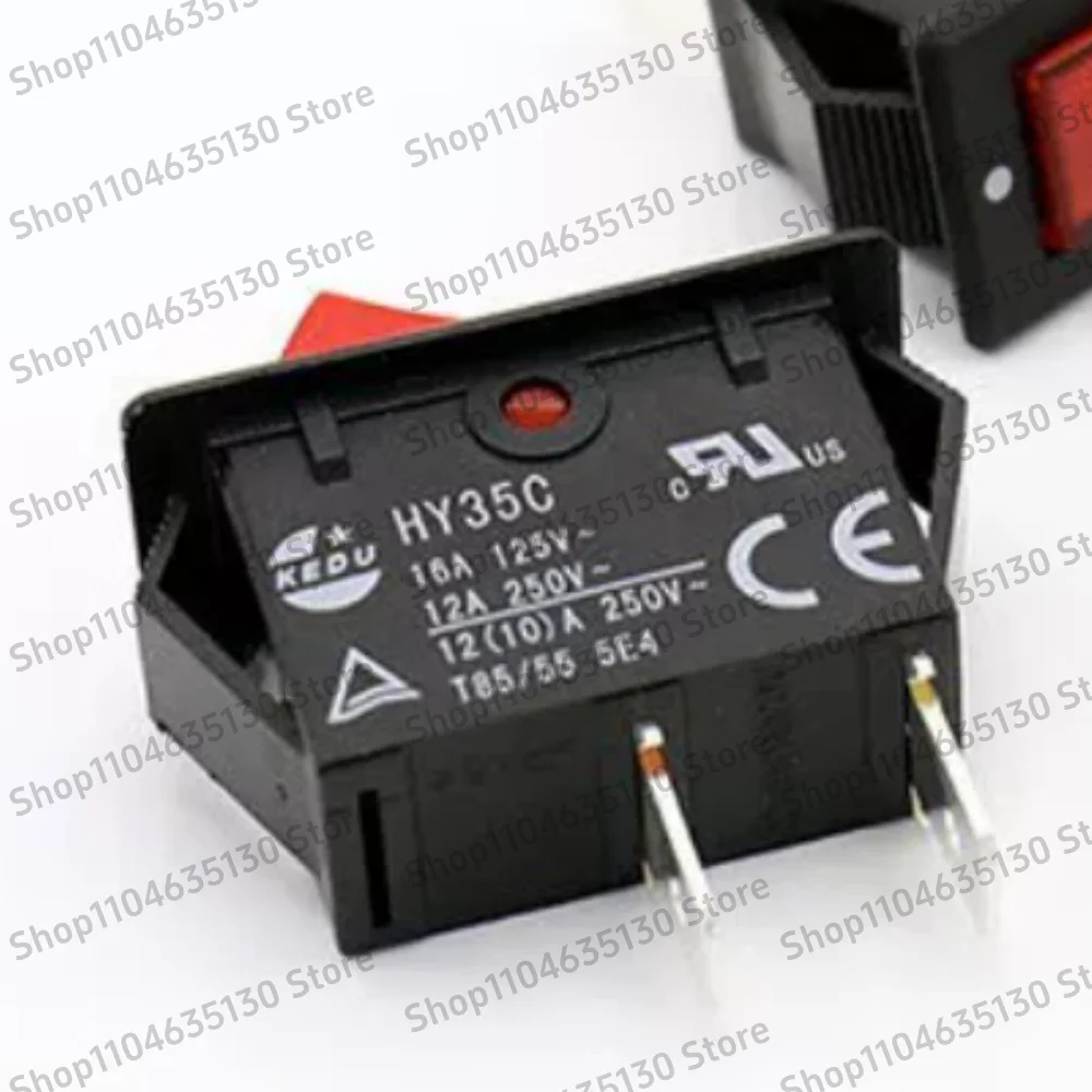5PCS For KEDU HY Arc Button HY35C Rocker Switch Small Arc Switch Reset Button 2 Pins