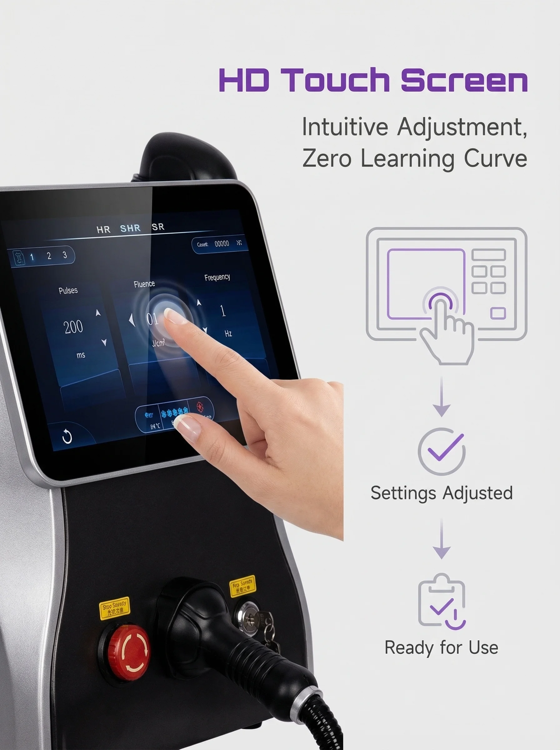New Black Ice Platinum Depiladora Laser Hair Removal Machine 808nm Diode Cooling System 3-Wavelength Skin Care