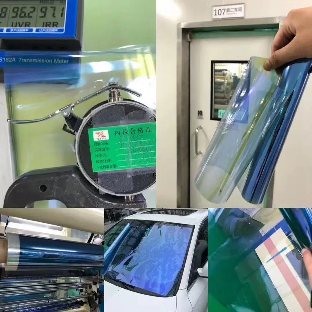 Ghost Rose, Blue Enchantress, Liquid Imperial Purple Chameleon Window Tint, Heat Insulation Film for Car Front Side Windows view 4