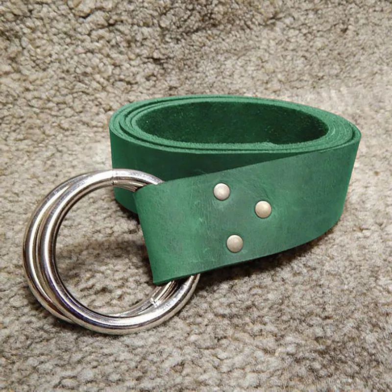 Ceinture à nœud en cuir PU pour hommes et femmes, Pirate Viking médiéval, Double joint torique, Costume de Cosplay de chevalier celtique, accessoire d'halloween