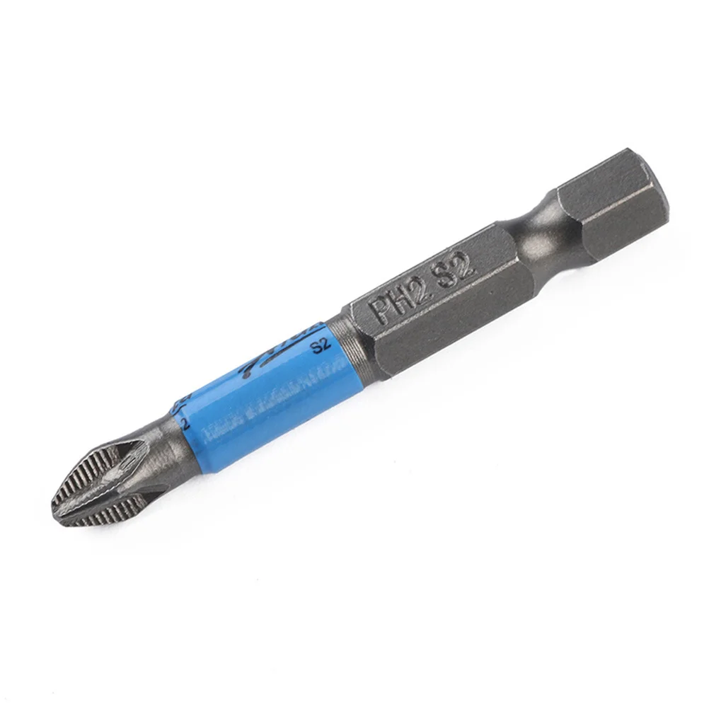 

10Pcs 50Mm Ph2 S2 Magnetic Screwdriver Bits Heat Treated for Shock Resistance in Tight Fastening Tasks Screwdriver Bit