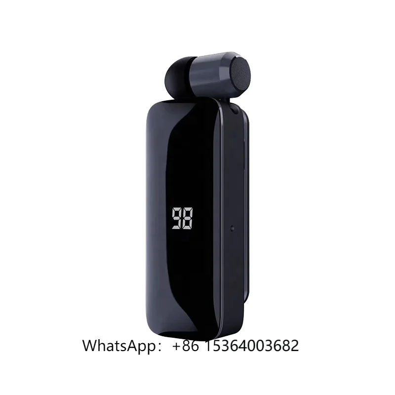 

TJXL-F906 Business Earphone Single Ear Wireless Headset Noise Reduction Supports 111 Multi-Point Pairing Two Devices Digital Dis