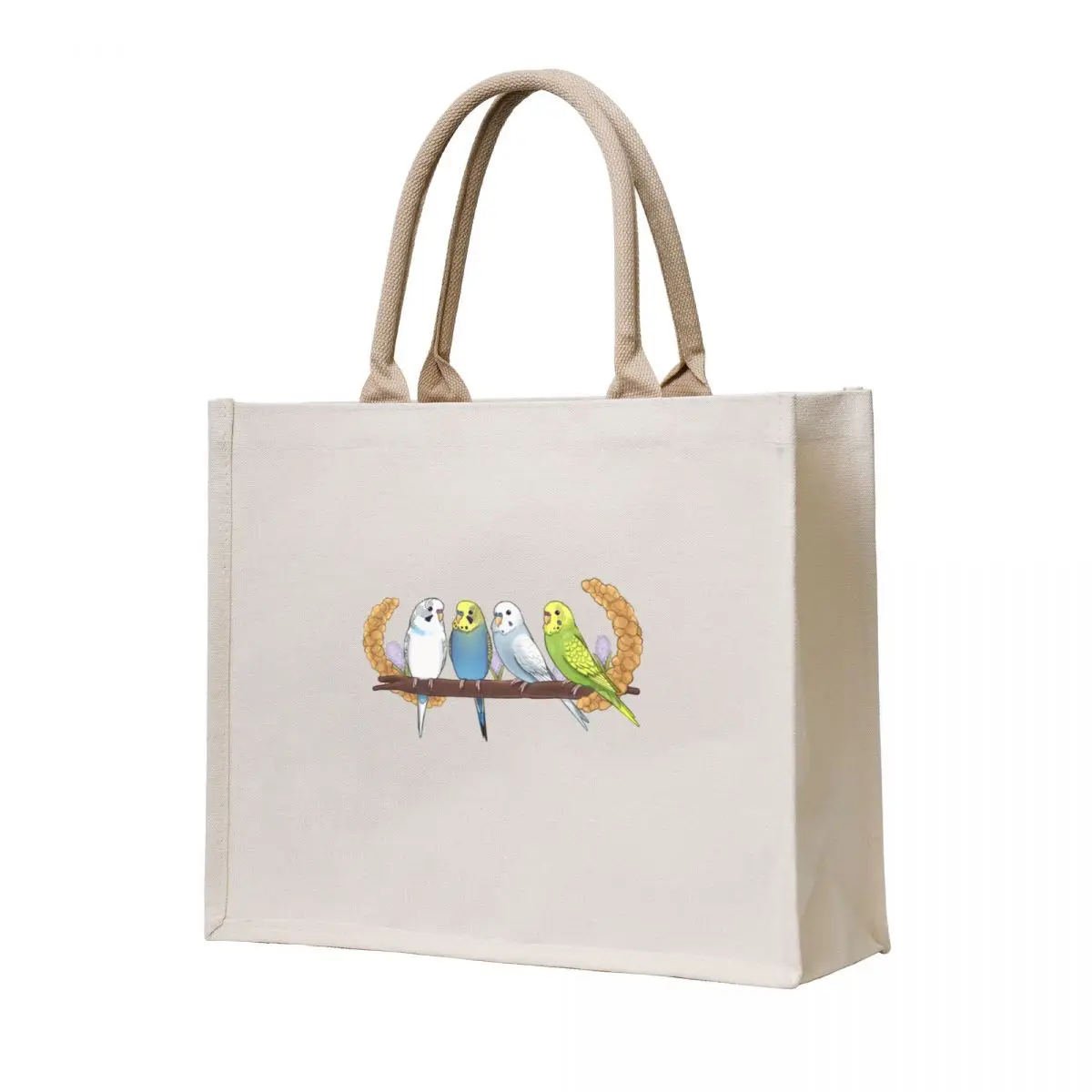 

Cute Budgies Tote Bag Canvas tote bag canvas tote bag screen