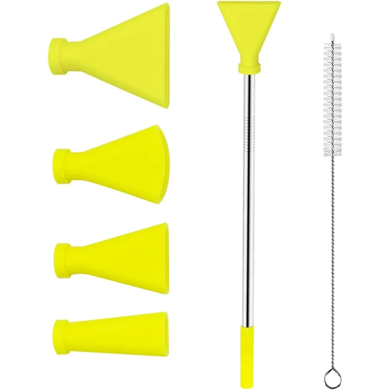 

ABAE-4PCS Stainless Steel Straw Blow Nozzles Set For Acrylic Paint Pouring Supplies,Painting Nozzle Tool With 4 Size Nozzles