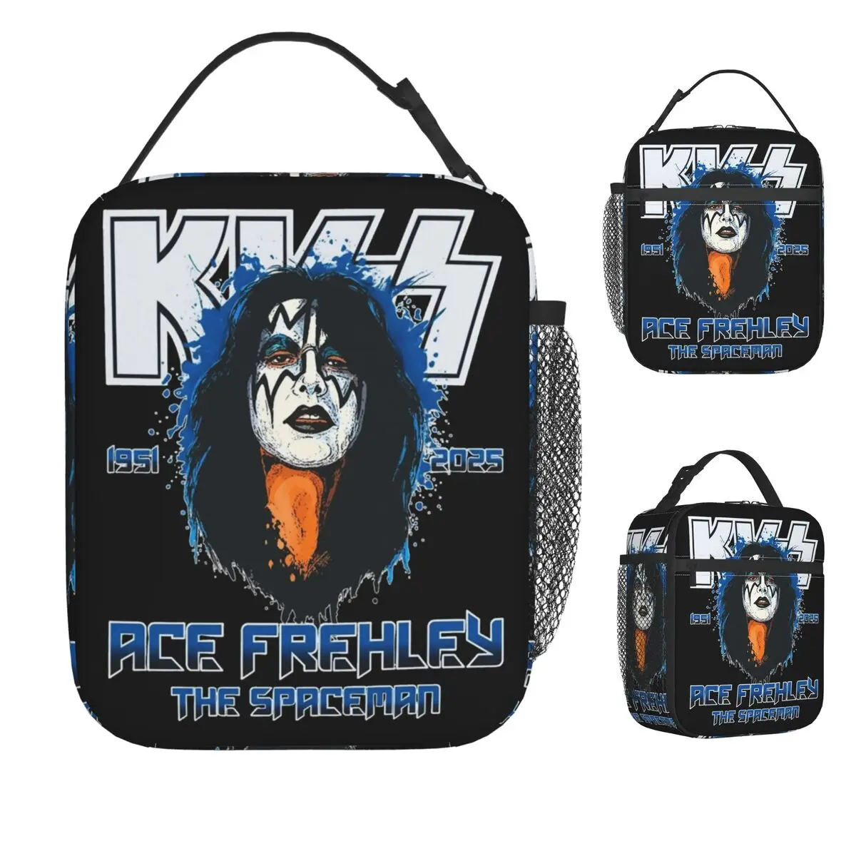 RIP Ace Frehlys عازف الجيتار 1951-2025 حقيبة الغداء صندوق الغداء عادية السفر المحمولة الحرارية حمل حقائب اليد حقيبة للحفاظ على البرودة المخصصة #1