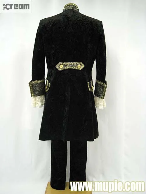 18th Century Victorian King Prince Costume Uniform Set Men's Rococo Victorian Renaissance Outfits Full Set Theater Masquerade Dr