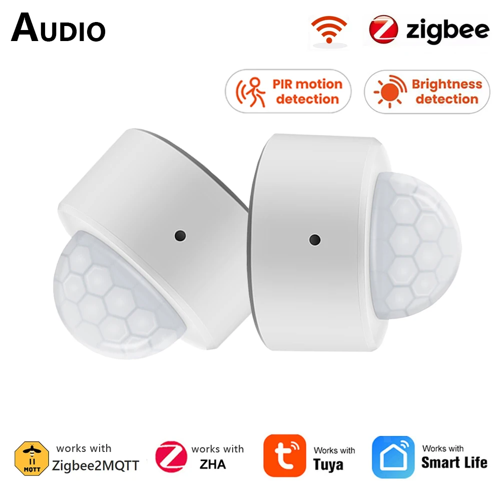 Tuya Motion Sensor Zigbee Pir Sensor Wireless Infrared Motion Detector Automation Security Alarm via Zigbee2mqtt Home Assistant