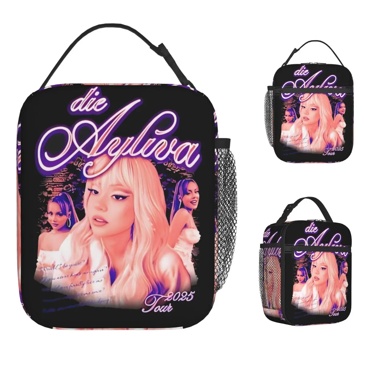 

Ayliva 2025 Tour Lunch Bag For Men Custom Lunch Box Funny Picnic Cooler Bag Portable Oxford Thermal Tote Handbags