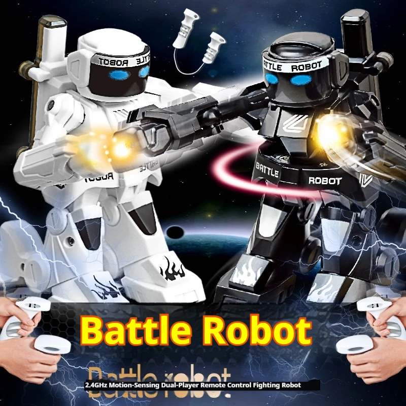Generic 2.4G Gesture Sensing Remote Control Battle Robot Dual Players Electronic Boxing Fighting Intelligent Robot Model 2026