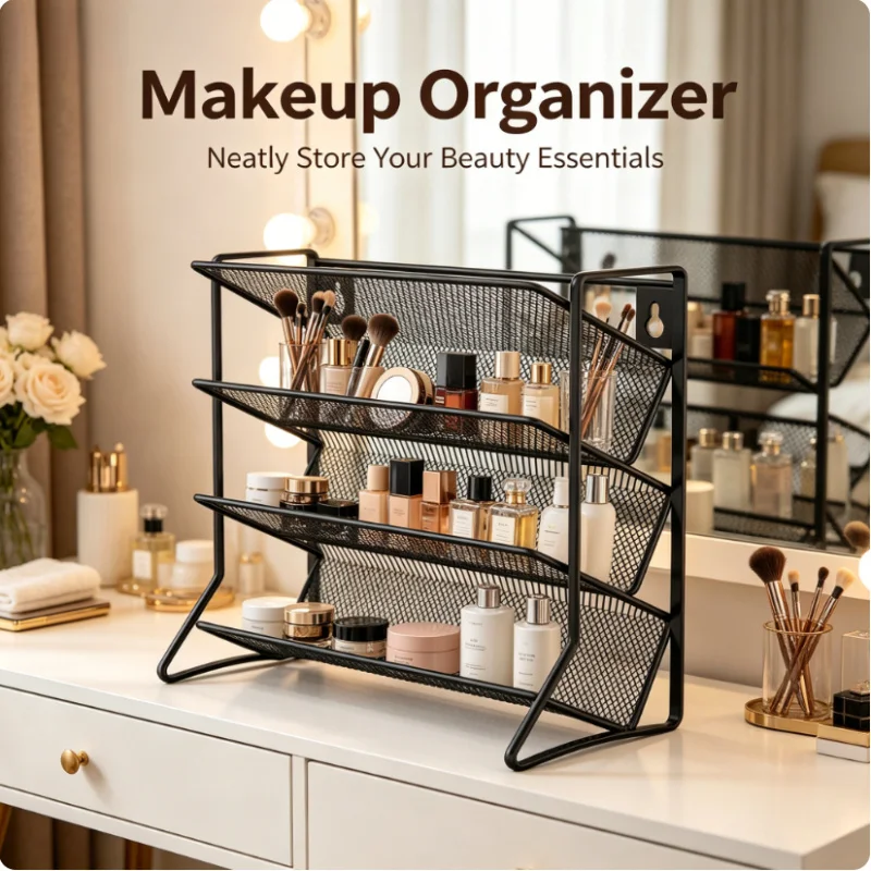 1PC 4 Tier Free Standing Spice Rack Kitchen Seasoning Organizer Space Saver for Countertop Cabinet Pantry Jars Bottles