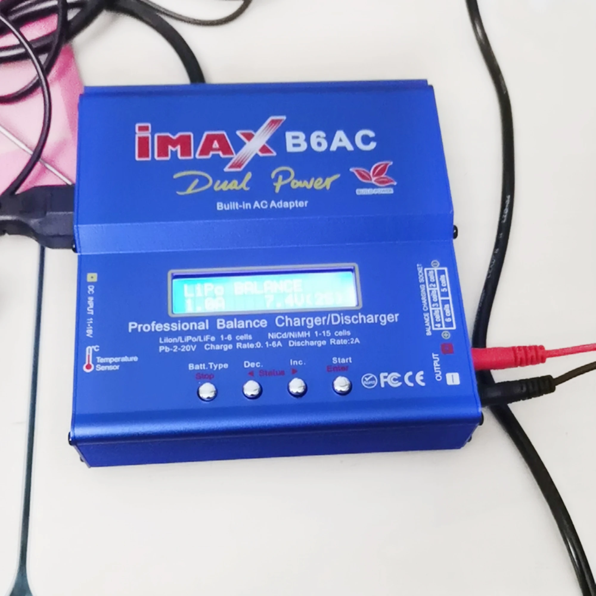 

Imax B6 AC RC Charger 80W B6AC 6A Balance Charger Digital LCD Screen Li-ion LiFe Nimh Nicd PB Lipo Battery Discharger