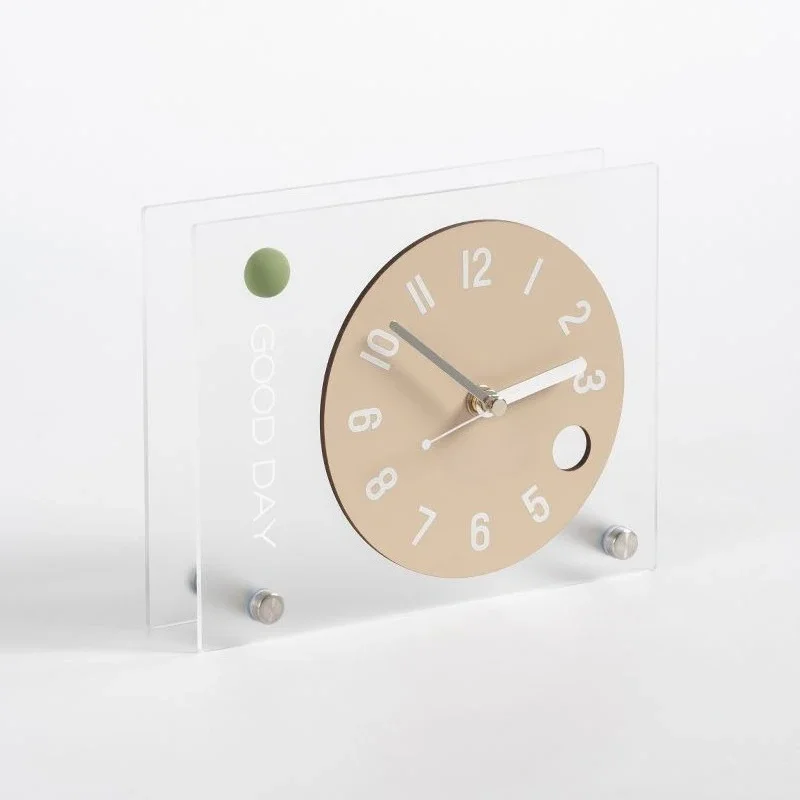 

Simple desktop ornament Bedroom desktop clock Entrance TV cabinet Clock ornament