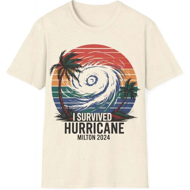 I survived the 2024 hurricane Milton shirt Florida strong multi-color Men's and Women's Styles T-shirt