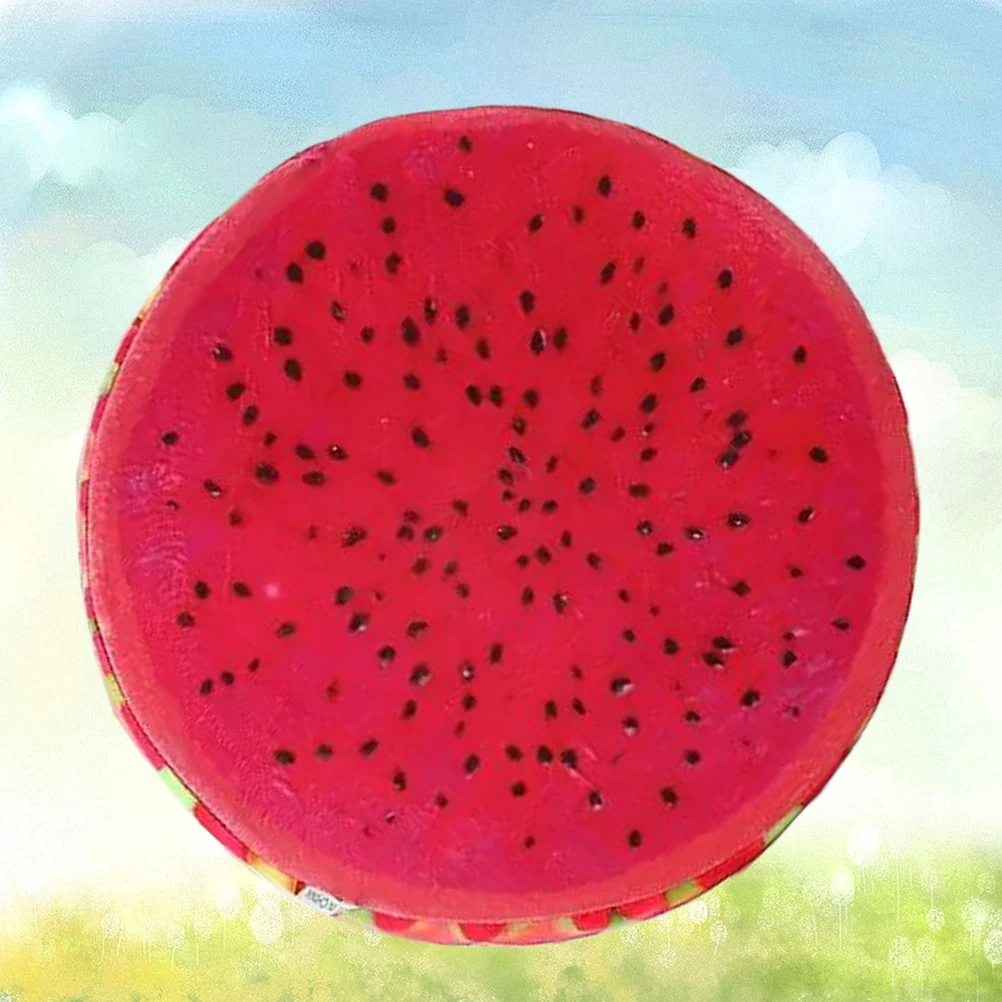 

Watermelon Seat Cushion 120x120cm Round Lovely Fruit Design Practical Home Chair Cushion for Sitting Room Bedroom Kids
