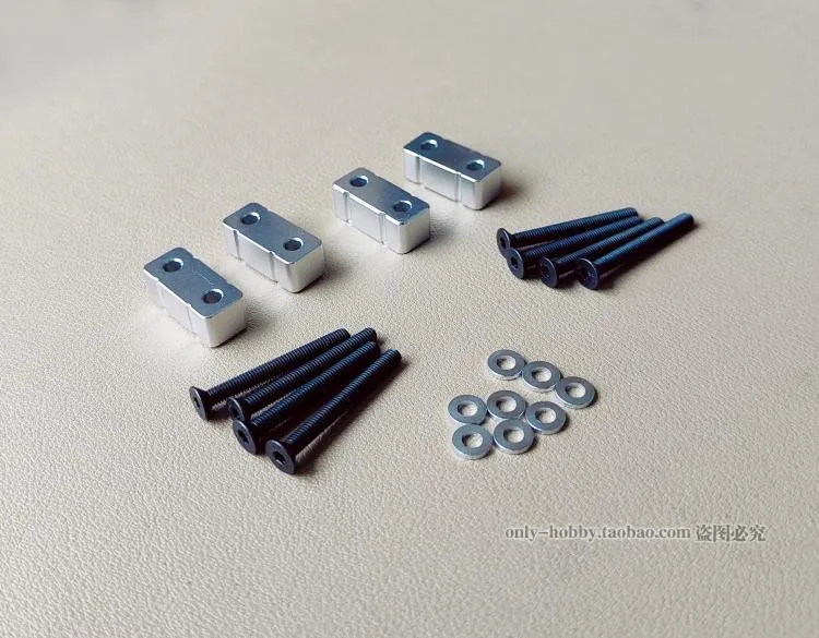 Axle Heightening Pad Suspension Raising Spacer for 1/14 Tamiya RC Truck car Scania MAN Benz Volvo