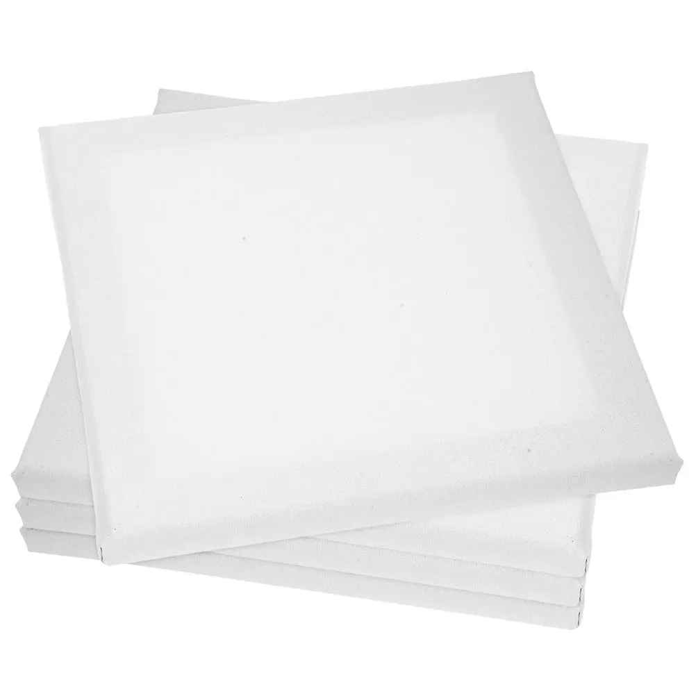 

4Pcs Oil Painting Canvas Boards Linen Sturdy Construction Mini Canvases for Acrylic Gouache Painting Art Supplies for Students