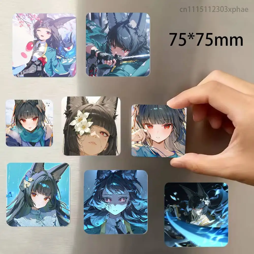 Z-ZZZ Miyabi Hoshimi Zenless Zone Zero Refrigerator Magnet Square Stickers Can Be Used To Personalize Are Ideal Keepsake Or Gift