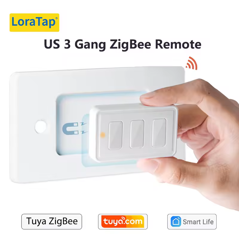 LoraTap ZigBee 3.0 Wireless 14 EU US Push Button Remote Tuya Scene Automation Control Switch Smart Life App Hub Need - Image 12