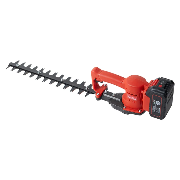 

Hand Held Green Belt Battery Powered Hedge Trimmer Double Blade
