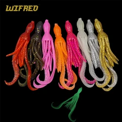 Wifreo Fishing Soft Lure 10cm Octopus Squid Bait TPR Material Pesca Wobbler Fishing Tackle For Saltwater Fishing