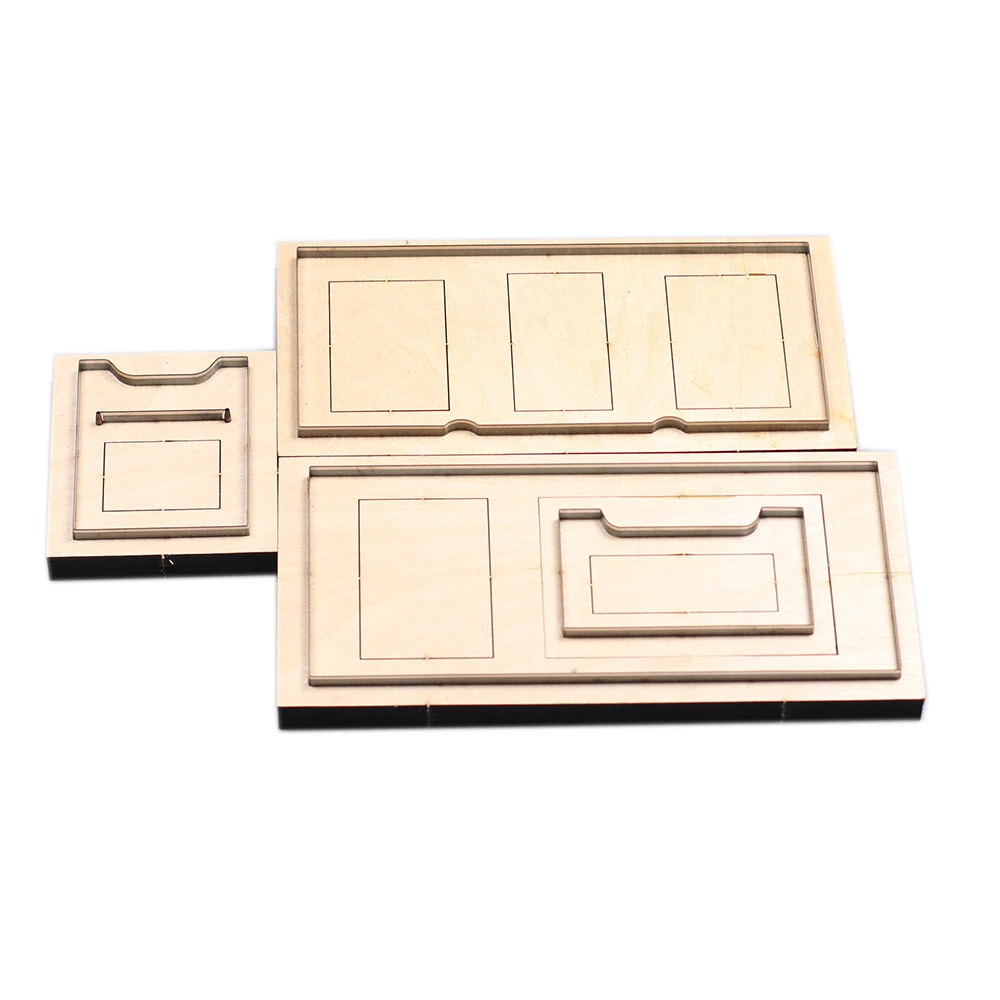 DIY leather craft men three folder card holder wallet die cutting knife mould hand machine punch tool template
