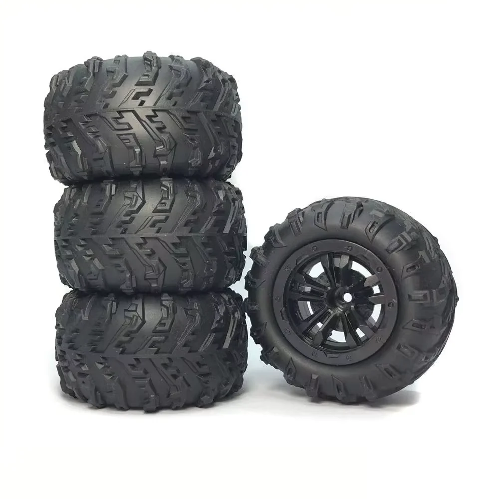 4 sets of large tire widened tire wheels, suitable for WLtoys 144001, 124016, 124018, 124019, 12428 HBX 16889, 16890 remote cont