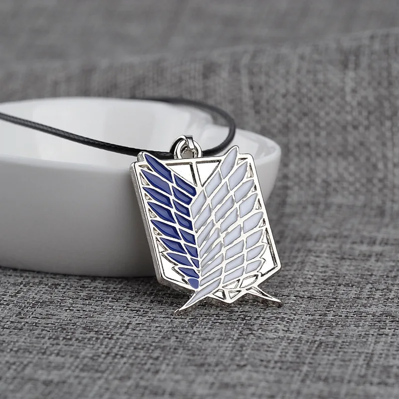 Wings of Liberty Anime Necklace Scout Regiment Eren Costume Pendant Cosplay Accessories
