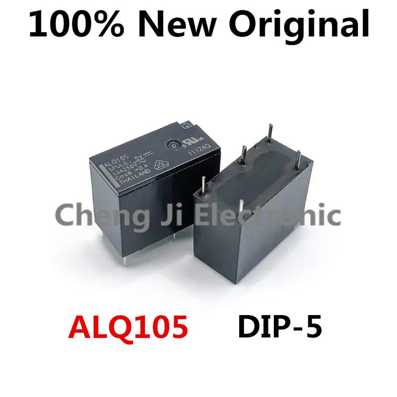 10PCS/Lot ALQ112 、ALQ124 、ALQ105 DIP-5 New Original Universal Power Relay 5VDC、12VDC、24VDC