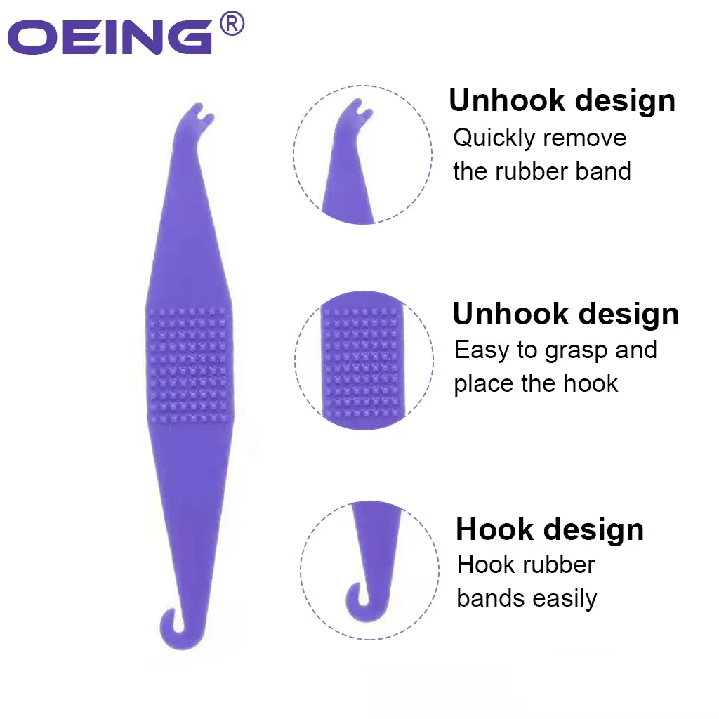 Placers elásticos ortodônticos dentários para suporte de aparelho, faixa de borracha para odontologia, gancho, ferramenta de anel de ligadura, acessórios de odontologia