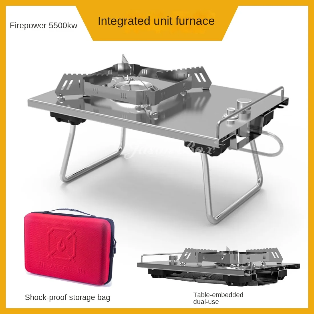 Outdoor picnic gas stove Kirin stove portable mobile camping stove IGT table unit module