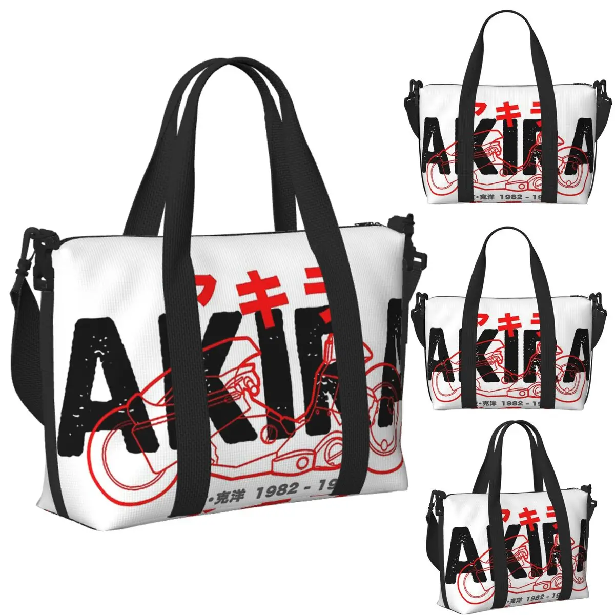 

Neo Tokyo Explosion Akira Biker Gang Shotaro Film Beach Travel Bag Tote Bags for Gym Sport Women Shopping Duffle Shoulder Bag