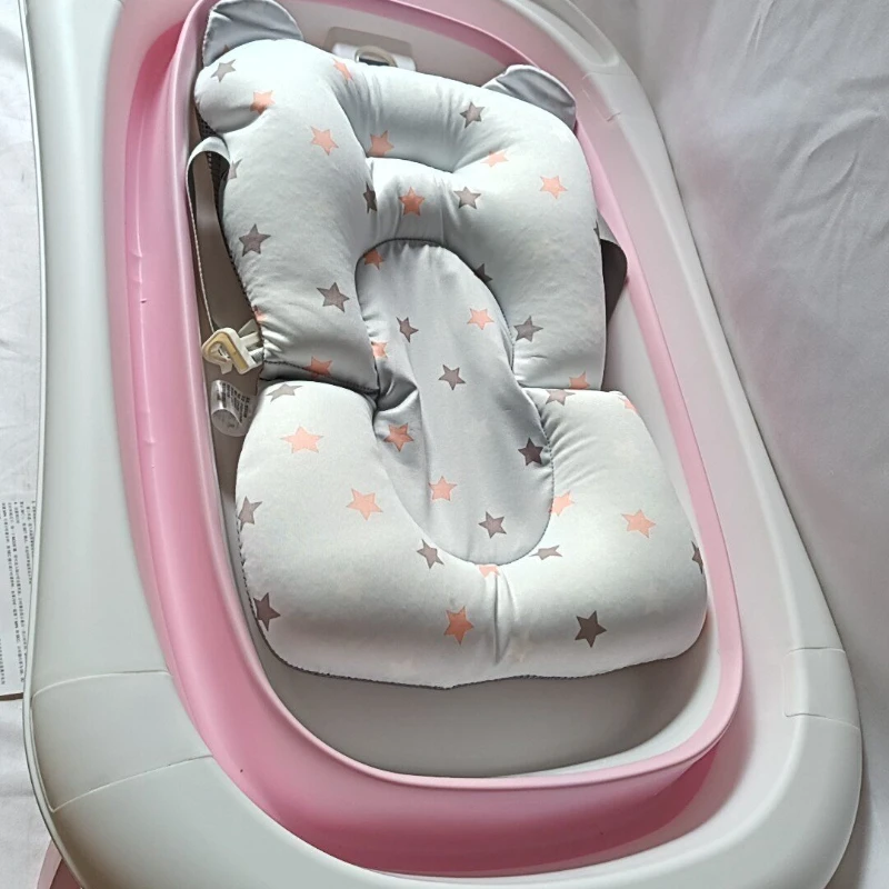 Foldable Baby Bath Tub Portable Infant Bath with Temperature Display Newborn Toddler Bathing Pool for Safe Washing