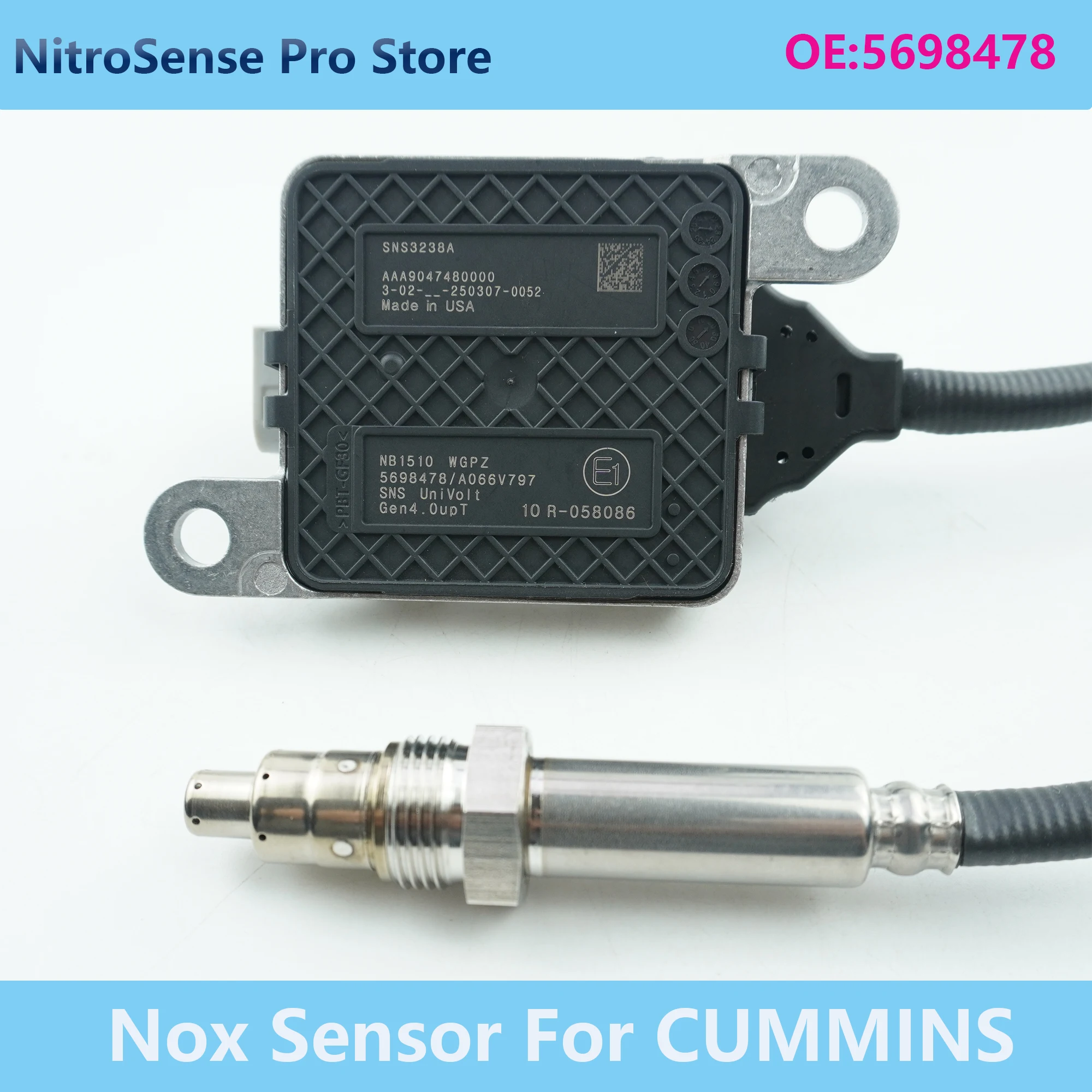

High Quality New﻿ ﻿ SNS3238A 5698478 Truck Spare Parts Nitrogen Oxide Sensor Fits for Cummins Vehicle
